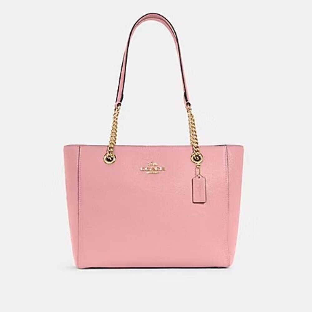 Like New Coach Marlie Bubblegum Pink Leather Shoulder Bag Purse